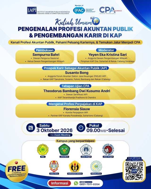 Pengenalan Profesi Akuntan Publik & Pengembangan Karier di KAP