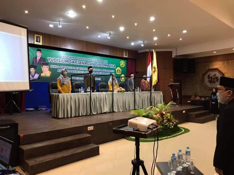 Yudisium Sarjana STIE Nasional Banjarmasin Semester Ganjil Tahun 2020/2021