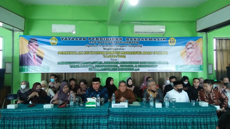 Sambut Mahasiswa Baru, STIE Nasional Banjarmasin Gelar PKKMB Tahun 2022